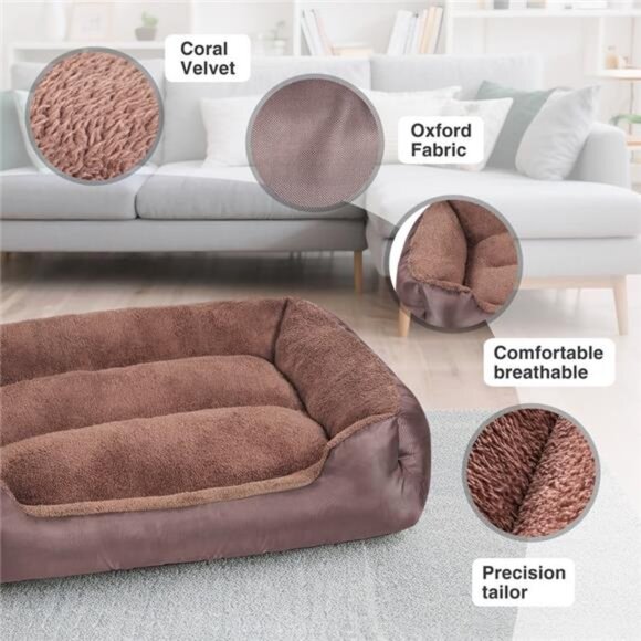 Orthopedic Pet Bed for Large Dogs Soft Breathable Dog Bed XL:(27.5*35.4*8) - Picture 7 of 7